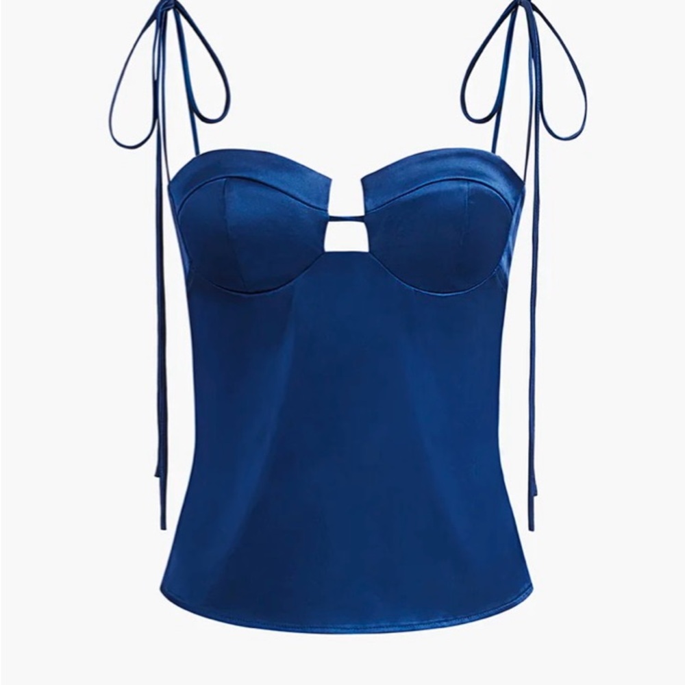 Commense Sweetheart Satin Cami Top